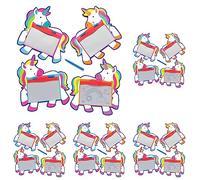 Baker Ross Rainbow Unicorn Magic Slates (Pack of 40) AW674, Magic Drawing Boards Perfect for Kids Party Bag Fillers or Gift Ideas