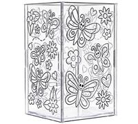 Baker Ross Suncatcher Flowerpot Craft Kits - Pack of 3, Spring Suncatcher Kits for Kids (FC407)
