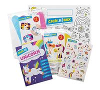 Baker Ross Unicorn Kids Arts and Crafts Pack - Two Fun Creative Kits, Stickers and an Activity Book for Boys and Girls