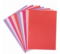 Baker Ross Valentine A4 Card Pack - Pack of 50, Red, Pinks and Purple Card for Home Crafting or Classroom Supplies (FC305) Assorted