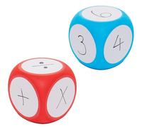 Baker Ross VC232 Dry Erase Jumbo Dice Blanks - Pack of 2, Write-On Jumbo Foam Dice