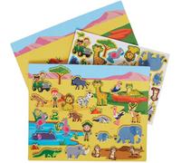 Baker Ross VC244 African Safari Magnetic Picture Scene - Each, Safari Magnetic Storyboard Set