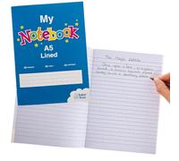 Baker Ross VC363 A5 My Lined Notebooks Pack of 2, School notebooks, Kids Writing Books