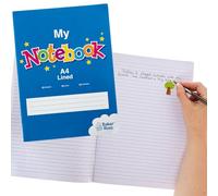 Baker Ross VC365 A4 My Lined Notebook Pack of 1, Lined Notebook, School Writing Book, Kids Journal