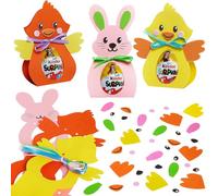 Baker Ross WA124 Large Chocolate Easter Egg Holders - Pack of 8, Foam Craft Kits for Large Easter Egg Decorations