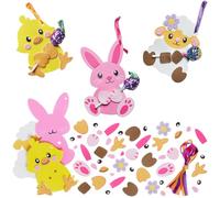 Baker Ross WA134 Easter Lollipop Holder Kits - Pack of 9, Foam Craft Kits for Festive Gift Decorations