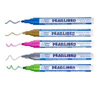 Baker Ross WA145 Pearlised Porcelain & Deco Paint Pens Pack B - Pack of 5, Glossy Paint Pens for Ceramic and Craft Decorating