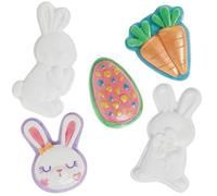 Baker Ross WA163 Mini Plaster Easter Characters - Pack of 10, Fun Paint-Your-Own Easter Craft Kit