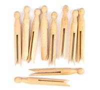 Baker Ross Wooden Dolly Pegs (Pack of 24) for Kids Arts and Crafts Activities