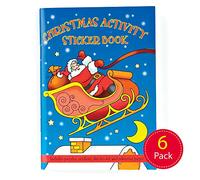Baker Ross Z1362 Toyday Traditional & Classic Toys 145mm x 105mm Christmas Activity Sticker Book