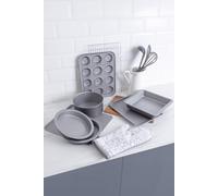Baker & Salt Non-Stick 8 Piece Beginner Baking Set Silver Baker & Salt Silver