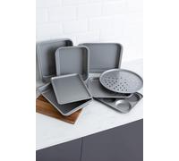 Baker & Salt Non-Stick 8 Piece Roaster & Tray Set Silver Baker & Salt Silver