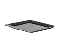 Baker & Salt Wham Enamel Handled Oven Tray, Black | Dishwasher safe and easy to clean, with a double-coated finish that prevents scratching and rusting over time.