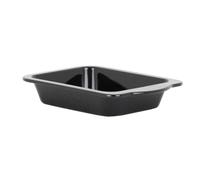 Baker & Salt Wham Enamel Handled Roaster 220mm Black | Integrated side handles provide a secure grip during transport. Built for heavy commercial use and busy kitchen environments.