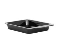 Baker & Salt Wham Enamel Handled Roaster 300mm Black | Provides a secure grip when lifting, offering reliable performance for demanding commercial catering environments.