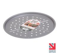 Baker & SaltÂ Pizza Oven Tray for Crispy Base 33cm - Non-Stick & Dishwasher Safe