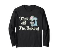 Baker Sassy Quote Floral Mixer Kitchen Humor Design Long Sleeve T-Shirt