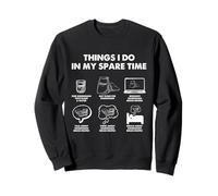 Baker Sourdough Bread Recipe Humor Spare Time Baking Lover Sweatshirt