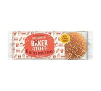 Baker Street 6 Pre-Sliced Seeded Burger Buns x 8 Packs