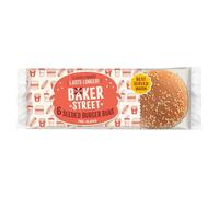 Baker Street 6 Seeded Burger Buns Pre-Sliced 6pk × Pack of 1