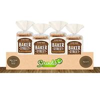 Baker Street Brown Bread | Pack of 4 | 600g each | Cleverly Packed for Long Life Freshness | Pre-Sliced