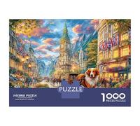 Baker Street Puzzle 1000 Piece, Jigsaw Puzzle Challenge Eco-friendly Paper Puzzle for Adults & for Age 14 And Up 52x38cm/1000pcs