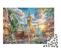 Baker Street Puzzle 1000 Piece, Jigsaw Puzzle Challenge Eco-friendly Paper Puzzle for Adults & for Age 14 And Up 70x50cm/1000pcs