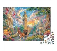 Baker Street Puzzle 1000 Piece, Jigsaw Puzzle Challenge Eco-friendly Paper Puzzle for Adults & for Age 14 And Up 52x38cm/1000pcs