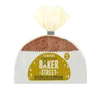 Baker Street Seeded Rye Bread 500g Pack of 1 Sliced Sourdough Loaf Long Life Sunflower Berley Oats Wholemeal with Welari Thank You Card | (1pack) (500g)