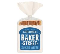 Baker Street White Sliced Bread 550g (Pack of 2) | Classic Soft and Fluffy Loaves | Healthy and Nutritious | Long Life Freshness