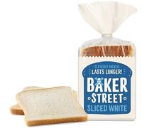 Baker Street White Sliced loaf | Wholesome and Delicious Wholemeal Bread | Healthy and Nutritious | Long Life Freshness | Prefect for almost everything (4 Pack)