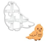 BAKERLOGY Baby Bird Cookie Cutter - Detailed Biscuit Cutter Design for Baking and Crafts, Ideal on Fondant, Dough, Clay