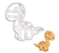 BAKERLOGY Baby Brachiosaurus Cookie Cutter - Detailed Biscuit Cutter Design for Baking and Crafts, Ideal on Fondant, Dough, Clay