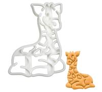 BAKERLOGY Baby Giraffe Cookie Cutter - Detailed Biscuit Cutter Design for Baking and Crafts, Ideal on Fondant, Dough, Clay