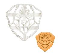 BAKERLOGY Bernese Mountain Dog Face Cookie Cutter - Detailed Biscuit Cutter Design for Baking and Crafts, Ideal on Fondant, Dough, Clay