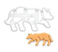 BAKERLOGY Border Collie Crouch Crawl Cookie Cutter - Herding Dog Design for Pet Treats, Working Sheepdog Fans, and Farm-Inspired Baking