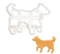 BAKERLOGY Border Collie Silhouette Cookie Cutter - Detailed Biscuit Cutter Design for Baking and Crafts, Ideal on Fondant, Dough, Clay