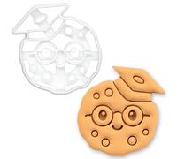 BAKERLOGY Cookie Graduate Cookie Cutter - Smart Cookie Graduation Biscuit Cutter for School, College, University Celebration Cake Decorating Tool