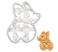 BAKERLOGY Corgi Butt Cookie Cutter - Detailed Biscuit Cutter Design for Baking and Crafts, Ideal on Fondant, Dough, Clay