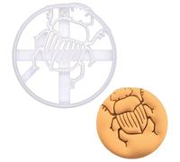 BAKERLOGY Dung Beetle Cookie Cutter - Scarab-Inspired Insect Biscuit Cutter for Insect Bug Lovers, Ancient Egypt Fans, Nature Education, Farming Themes, and Entomology or Wildlife Baking