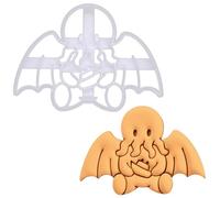 BAKERLOGY Happy Baby Cthulhu Cookie Cutter - Bake Mythical Themed Cookies - Detailed Biscuit Cutter Design for Baking and Crafts, Ideal on Fondant, Dough, Clay