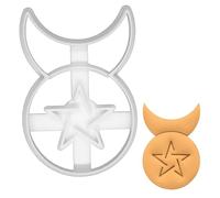 BAKERLOGY Horned God Cookie Cutter - Detailed Biscuit Cutter Design for Baking and Crafts, Ideal on Fondant, Dough, Clay