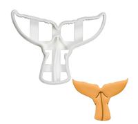 BAKERLOGY Humpback Whale Tail Cookie Cutter - Detailed Biscuit Cutter Design for Baking and Crafts, Ideal on Fondant, Dough, Clay