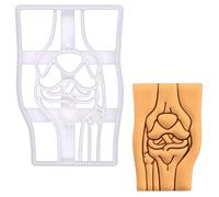 BAKERLOGY Knee Joint Anatomy Cookie Cutter - Orthopaedic Biscuit Cutter for Medical Students, Surgeons, Physios, Nursing Gifts, TKR Surgery Recovery, and Anatomy-Themed Bakes