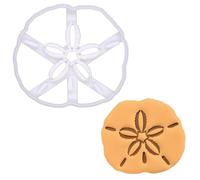 BAKERLOGY Large Sand Dollar Cookie Cutter - Bake Coastal or Beach Themed Cookies for Summer or Nautical Events, Detailed Biscuit Cutter Design for Baking and Crafts, Ideal on Fondant, Dough, Clay