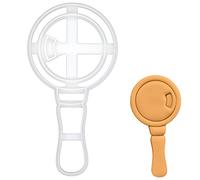 BAKERLOGY Magnifying Glass Cookie Cutter - Detailed Biscuit Cutter Design for Baking and Crafts, Ideal on Fondant, Dough, Clay