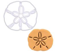 BAKERLOGY Mega Large Sand Dollar Cookie Cutter - Bake Coastal or Beach Themed Cookies for Summer or Nautical Events, Detailed Biscuit Cutter Design for Baking and Crafts, ideal on fondant, dough, clay
