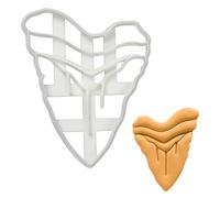 BAKERLOGY Megalodon Tooth Cookie Cutter - Detailed Biscuit Cutter Design for Baking and Crafts, Ideal on Fondant, Dough, Clay