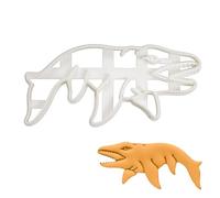 BAKERLOGY Mosasaurus Dinosaur Cookie Cutter - Detailed Biscuit Cutter Design for Baking and Crafts, Ideal on Fondant, Dough, Clay