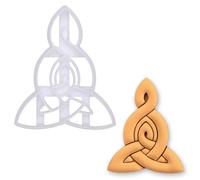 BAKERLOGY Mother & Child Celtic Knot Cookie Cutter - Symbol of Love & Family - Fondant, Biscuit & Pastry Baking Mould